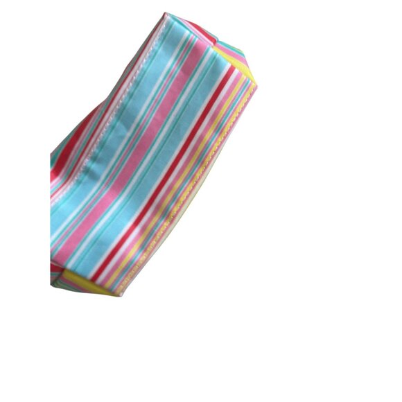 SCOUT Tiny Pleasures Striped Cosmetic Toiletry Makeup Bag NEW NWT - Picture 2 of 6